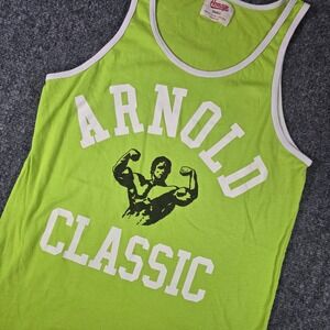 Homage Arnold Classic Tank Top‎ Green Small Sleeveless Gym Muscle Workout